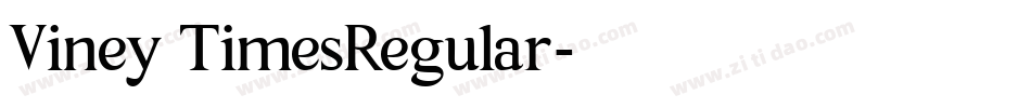Viney TimesRegular字体转换